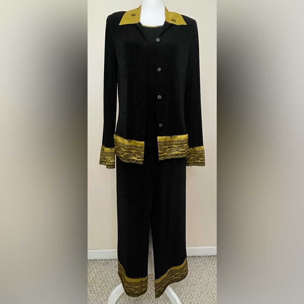 VTG 3-Piece Set - Softwear by Mark Singer - Pants, Tank Top, Jacket, Size M